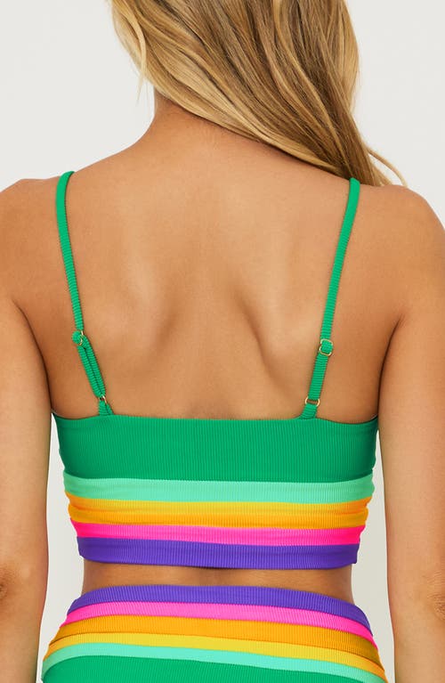 BEACH RIOT BEACH RIOT MAE COLORBLOCK BIKINI TOP