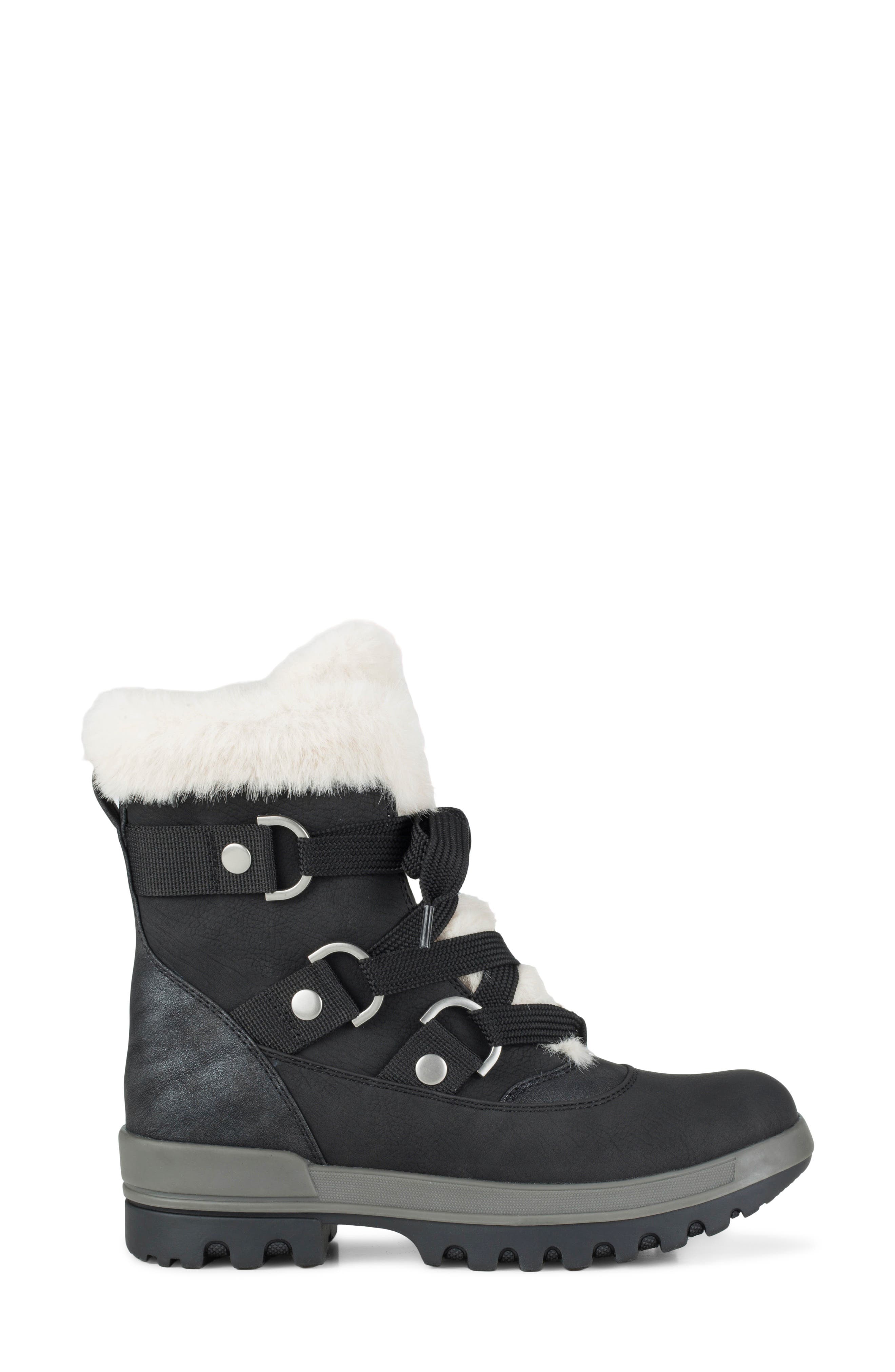 Nathalie Cold Weather Boot, Alternate, color, BLACK