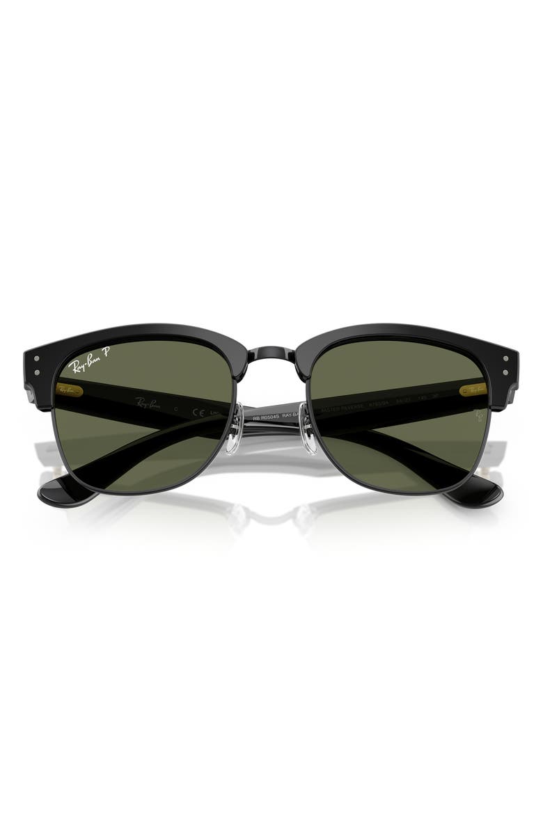 Ray-Ban Clubmaster Reverse Lens 54mm Polarized Square Sunglasses, Alternate, color, 