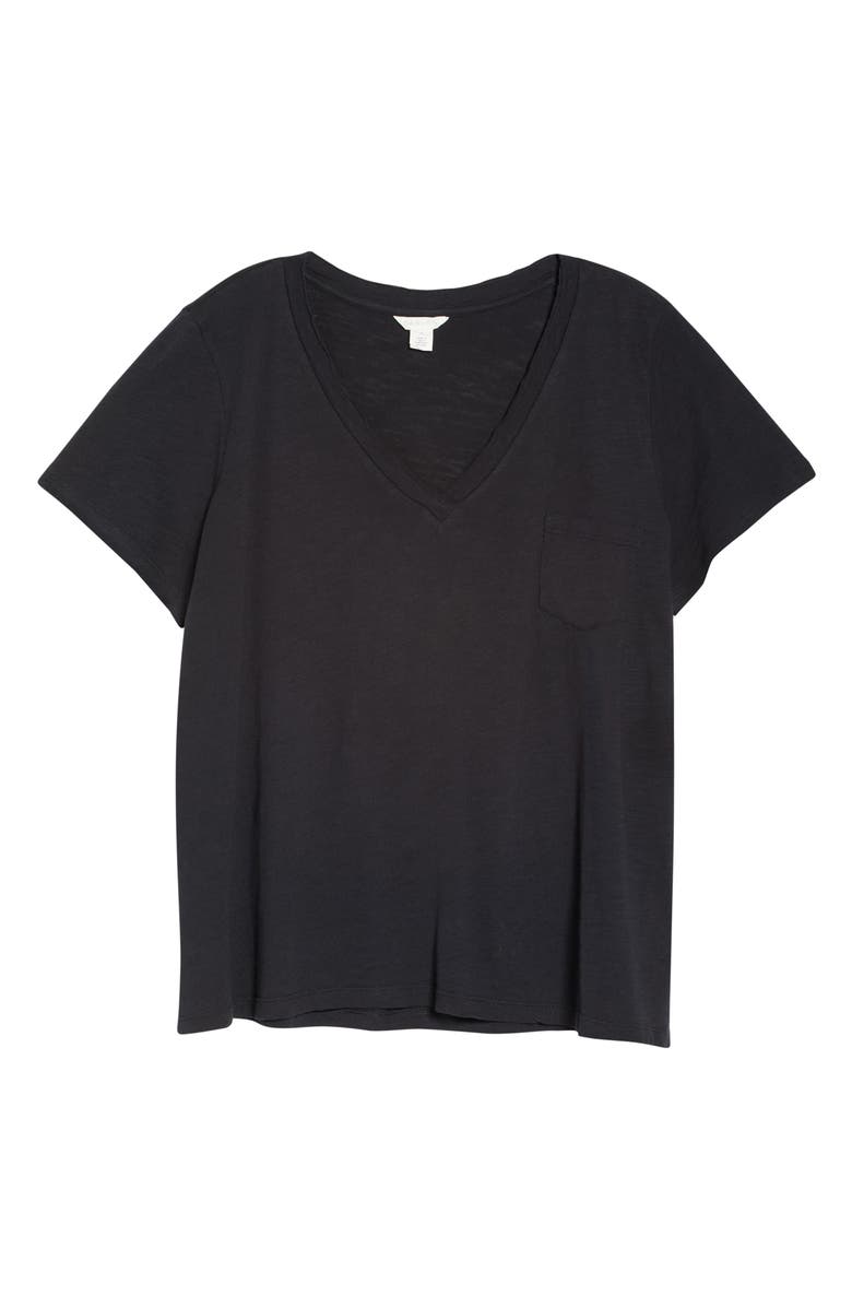 Caslon<sup>®</sup> Short Sleeve V-Neck T-Shirt, Alternate, color,