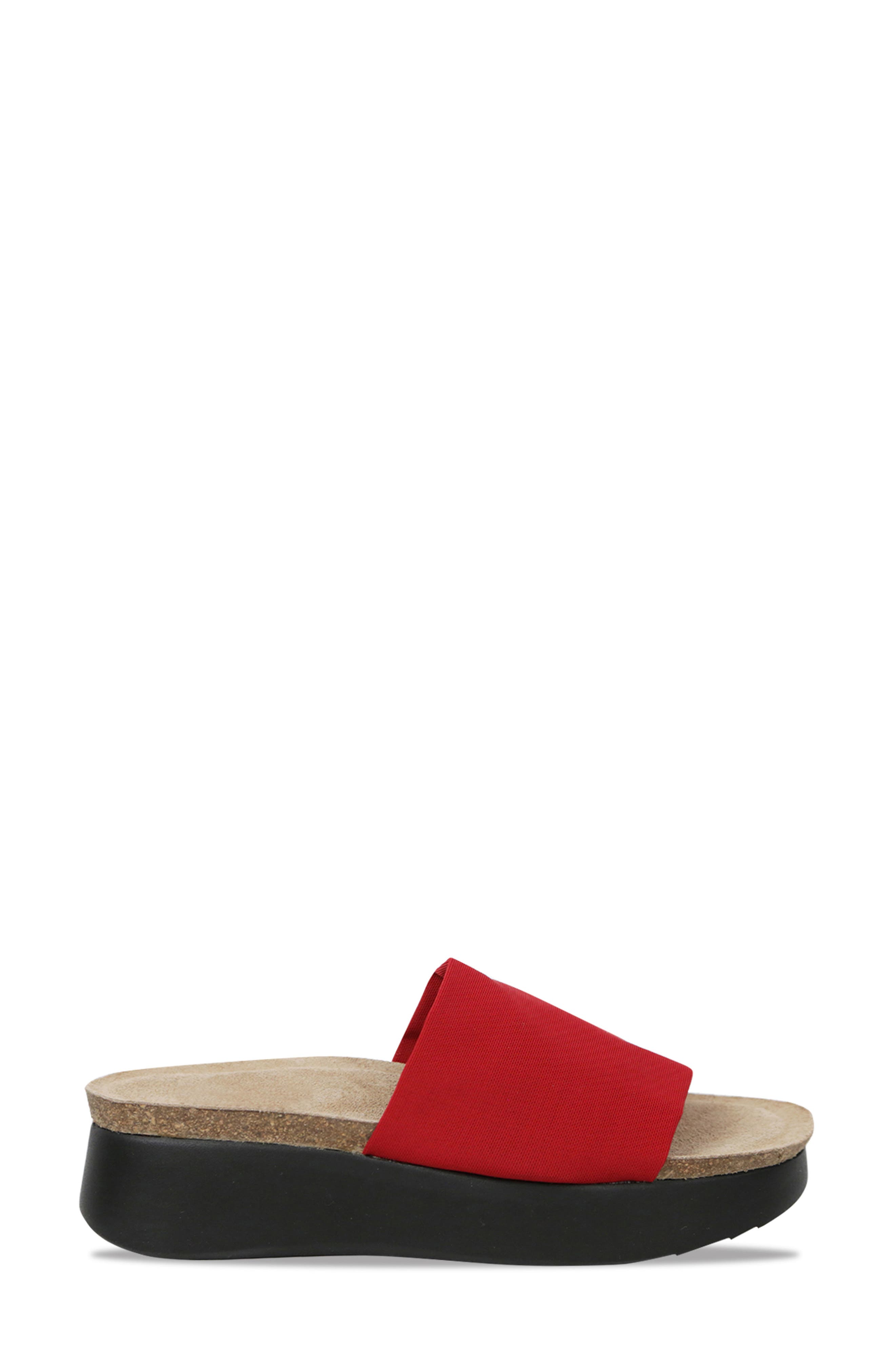 Nalia Platform Sandal, Alternate, color, RED FABRIC