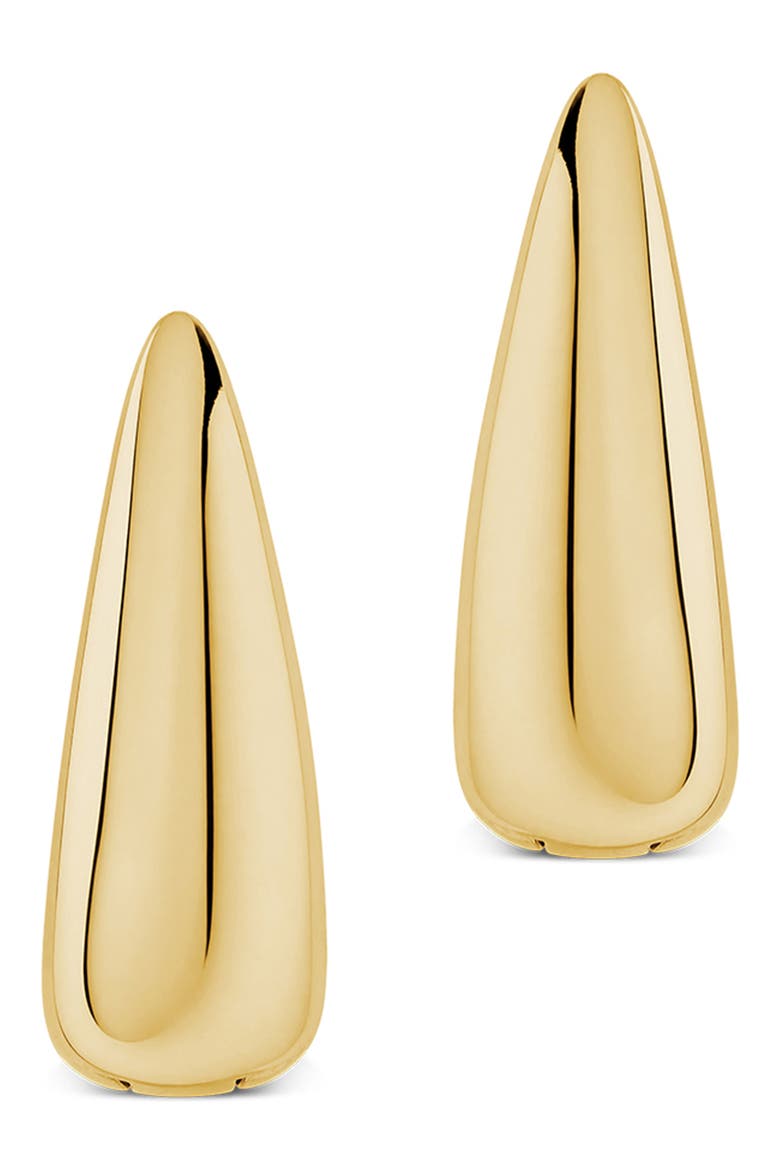 Sculpted Dome Huggie Hoop Earrings, Alternate, color, GOLD
