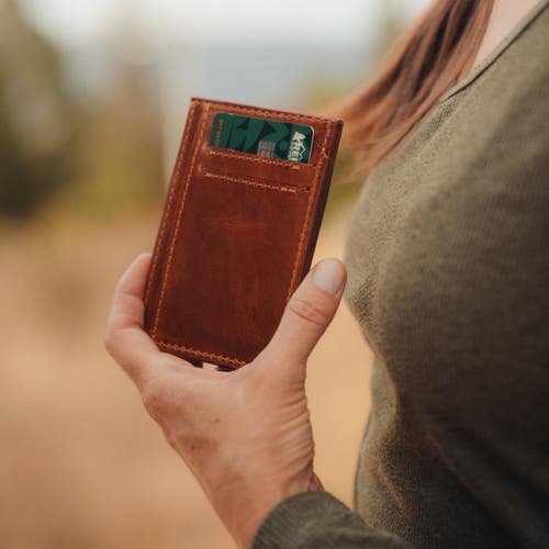 Sutisana Usa Card Holder Wallet In Brown