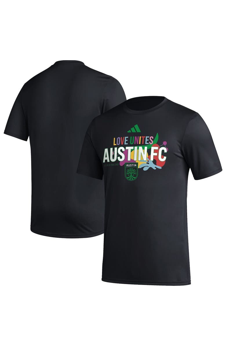 adidas Men's adidas Black Austin FC Love Unites T-Shirt, Main, color, 