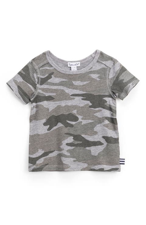 Camo Cotton & Modal T-Shirt