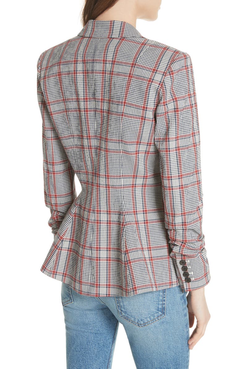 Veronica Beard Caldwell Plaid Dickey Jacket, Alternate, color,