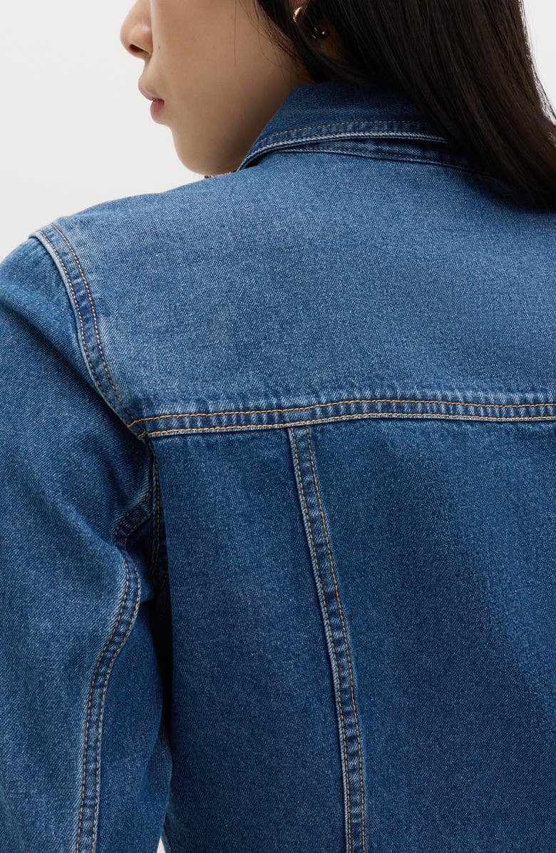 M&S Denim Statement Shirt, Alternate, color, Blue Denim