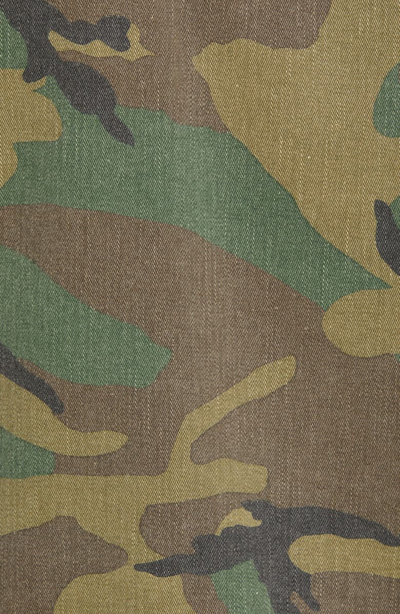 The Kooples Distressed Band Collar Trucker Jacket, Alternate, color,