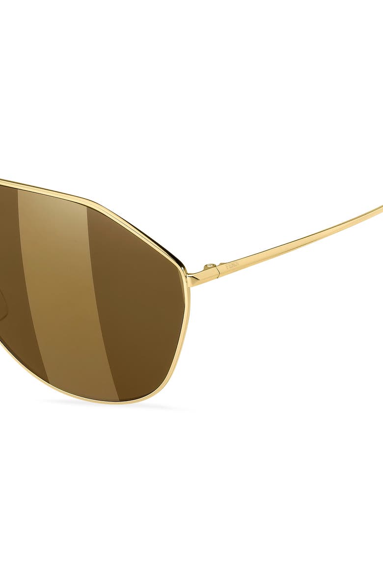 Fendi 146mm Stripe Lens Shield Sunglasses, Alternate, color, 