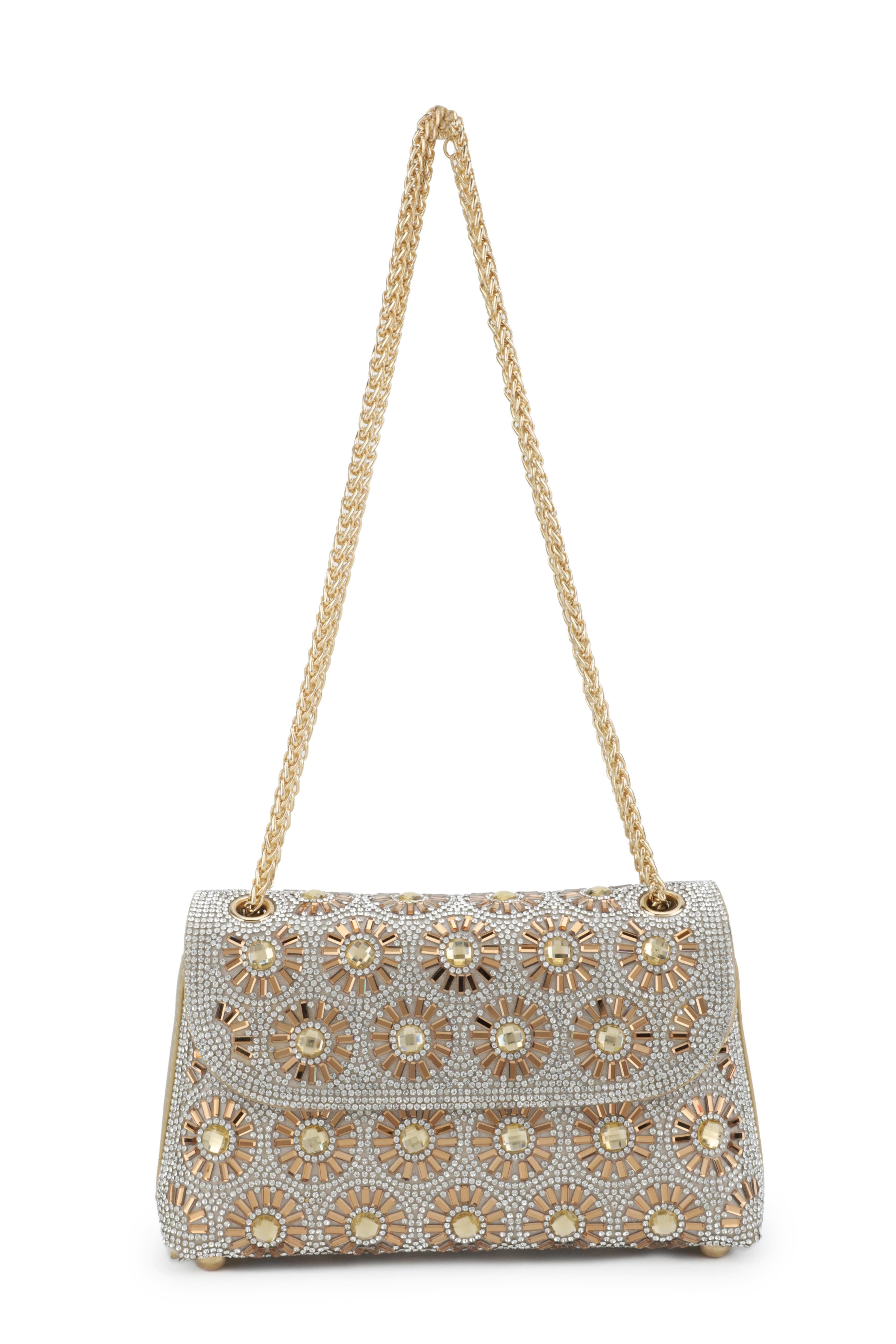 Lauren Lorraine Sunflower Handbags, Alternate, color, Gold