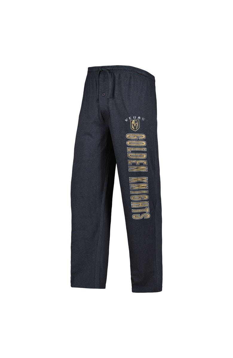CONCEPTS SPORT Men's Concepts Sport Black/Gold Vegas Golden Knights Meter Long Sleeve T-Shirt & Pants Sleep Set, Alternate, color,