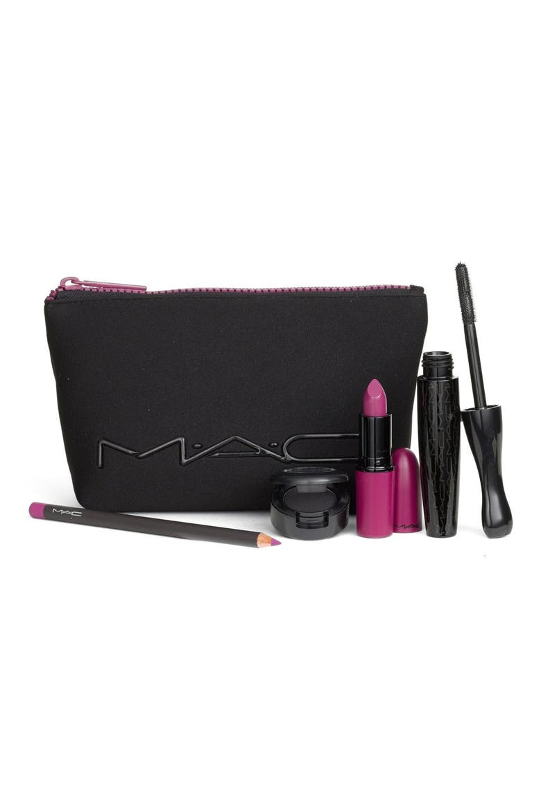 MAC 'Look in a Box - Girl Band Glam' Purple Lip & Eye Kit (Nordstrom Exclusive), Main, color, NO COLOR