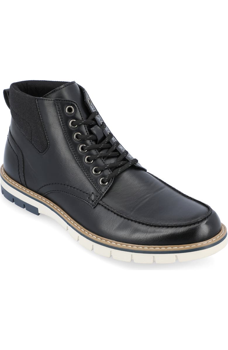 VANCE CO Dalvin Lace-Up Boot, Main, color, Black
