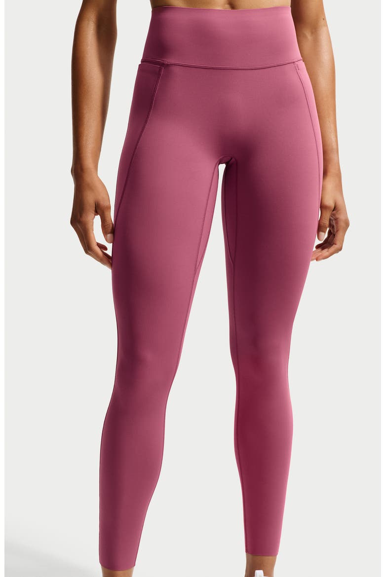 Universa Dri-FIT High Waist Pocket Leggings, Alternate, color, PINK SMOKE/ MYSTIC DATES