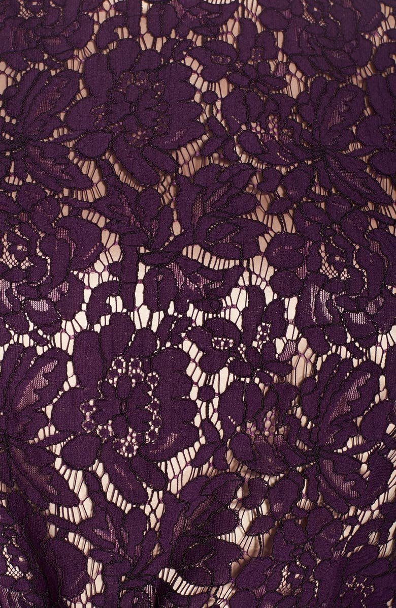 Eliza J Lace Bodice Fit & Flare Dress, Alternate, color, 