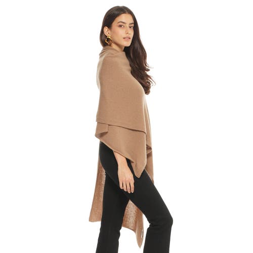 Monticelli Cashmere Pure Cashmere Feather-light Maxi Wrap Stole In Brown