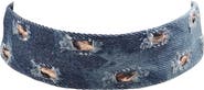 STEELTIME Distressed Denim Choker
