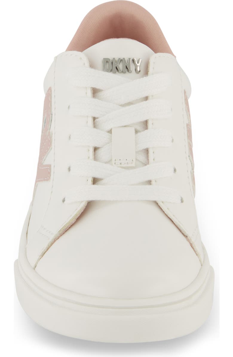 DKNY Kids' Celia Bonnie Sneaker, Alternate, color, White/ Pink