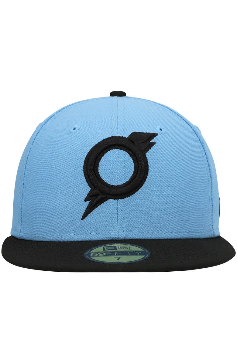 New Era Men's New Era Light Blue Omaha Storm Chasers Authentic Collection Team Alternate 59FIFTY Fitted Hat, Alternate, color, 