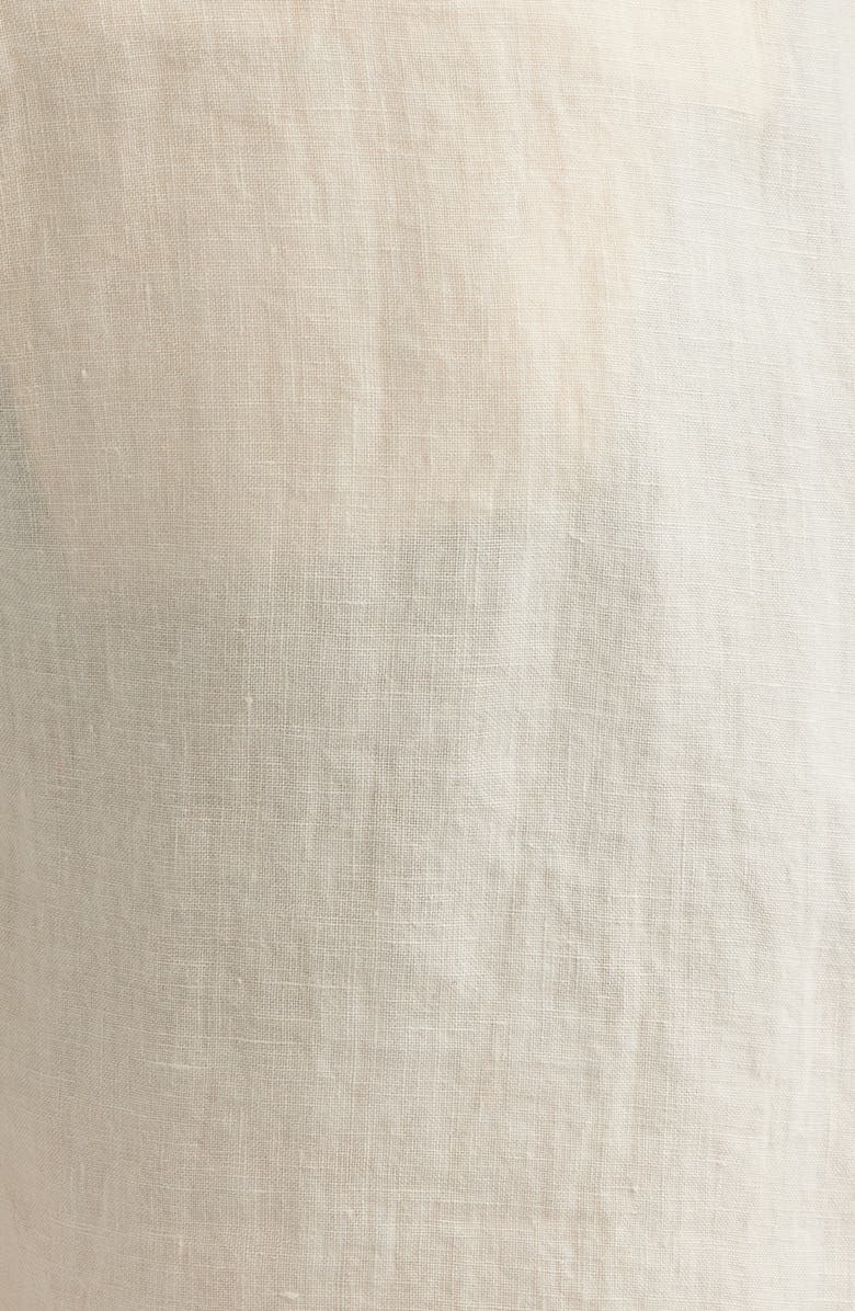 Percival Pleated Linen Shorts, Alternate, color, Cream