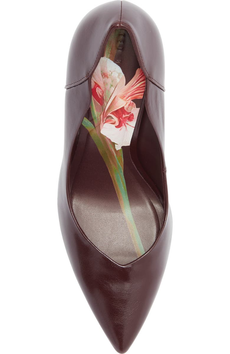 Ted Baker London Camilla Pointed Toe Pump, Alternate, color, Bordeaux