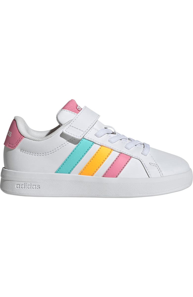 adidas Kids' Grand Court 3-0 Sneaker, Alternate, color, White/ Pink/ Tangerine