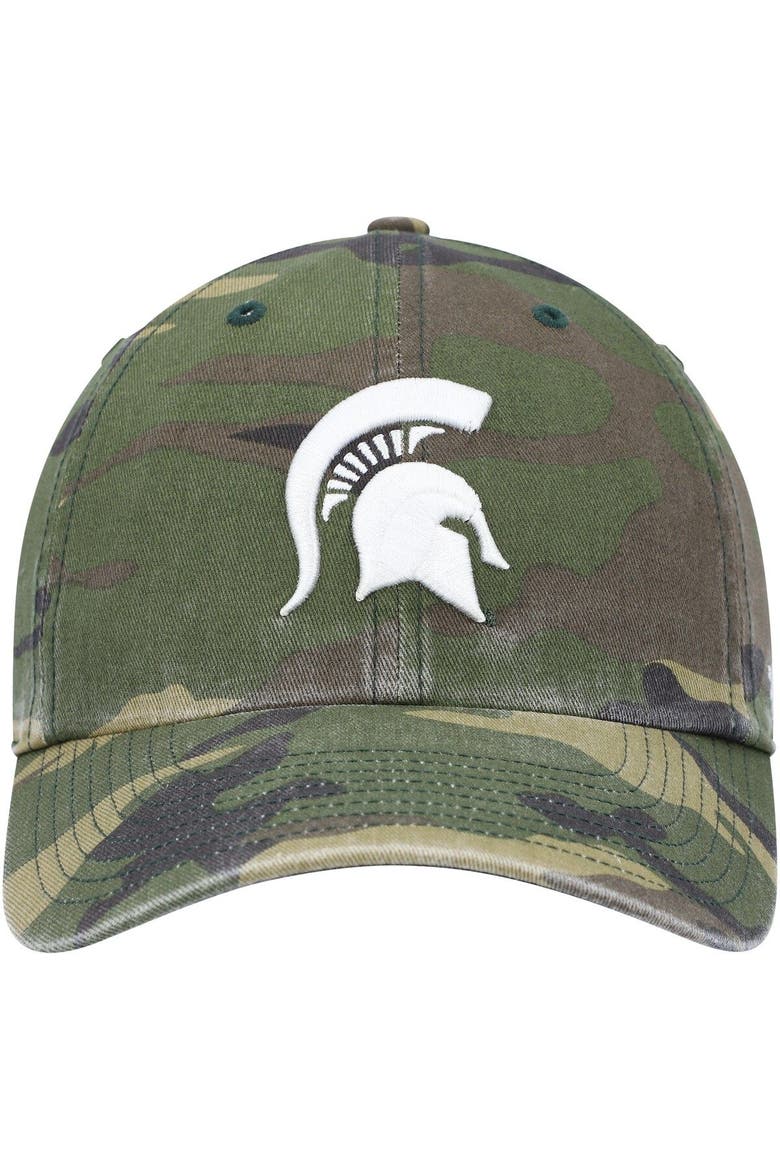 Men's '47 Camo Michigan State Spartans Clean Up Core Adjustable Hat, Alternate, color, Camo