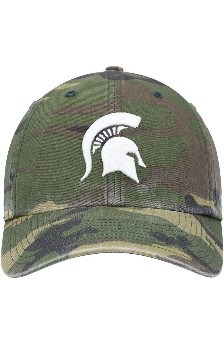 '47 Men's '47 Camo Michigan State Spartans Clean Up Core Adjustable Hat, Alternate, color, 