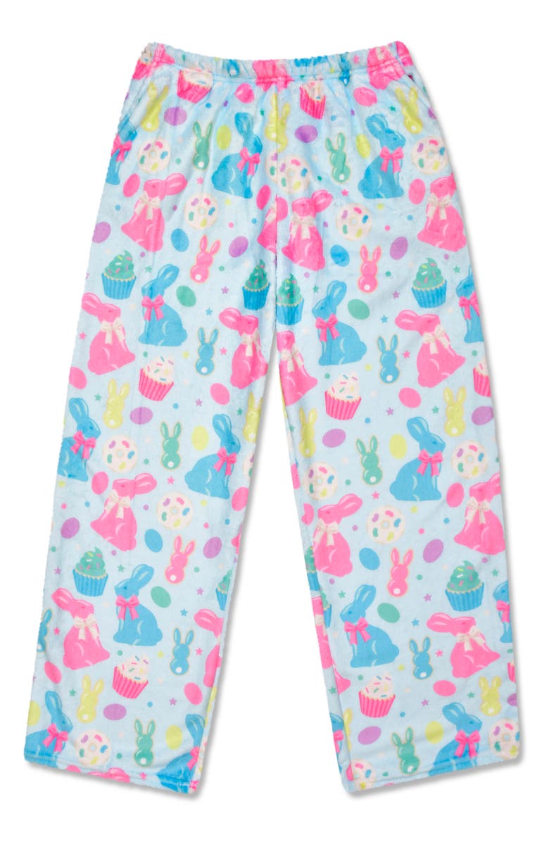 Iscream Kids
 Bunny Bakery Plush Pajama Pants, Main, color, Blue Multi