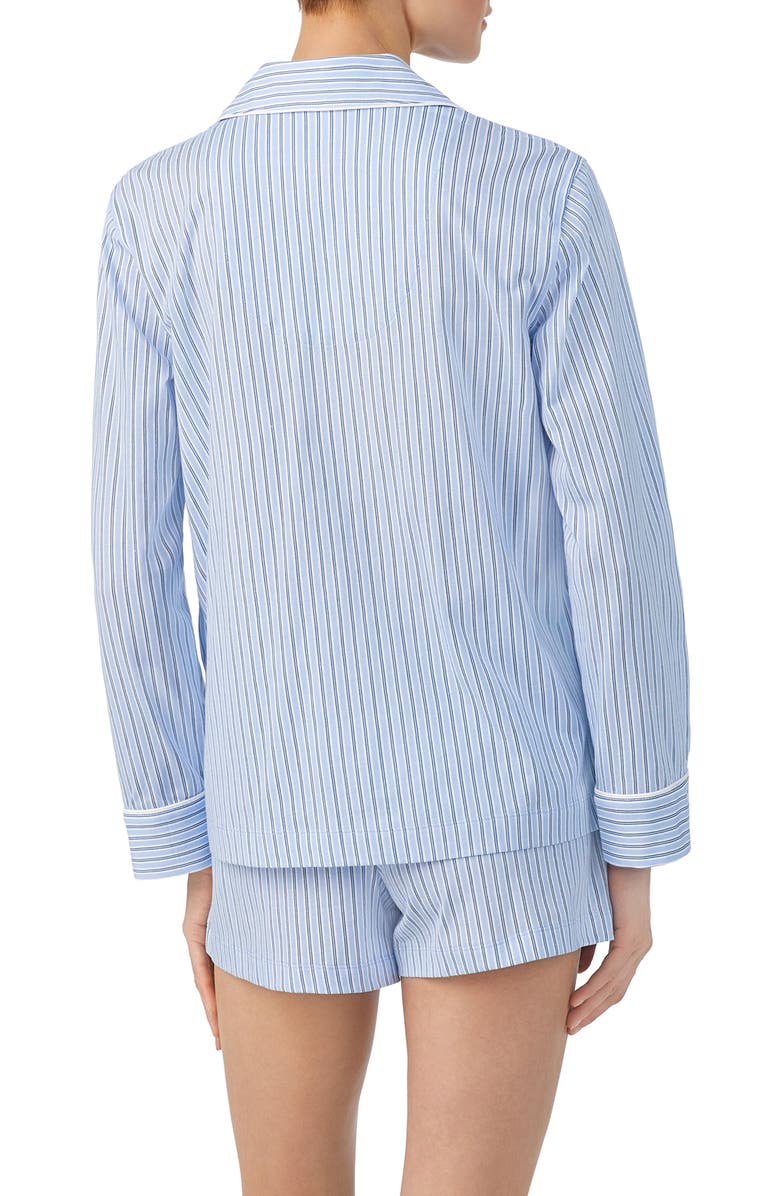 Lauren Ralph Lauren Print Organic Cotton Short Pajamas, Alternate, color, Blue Stp