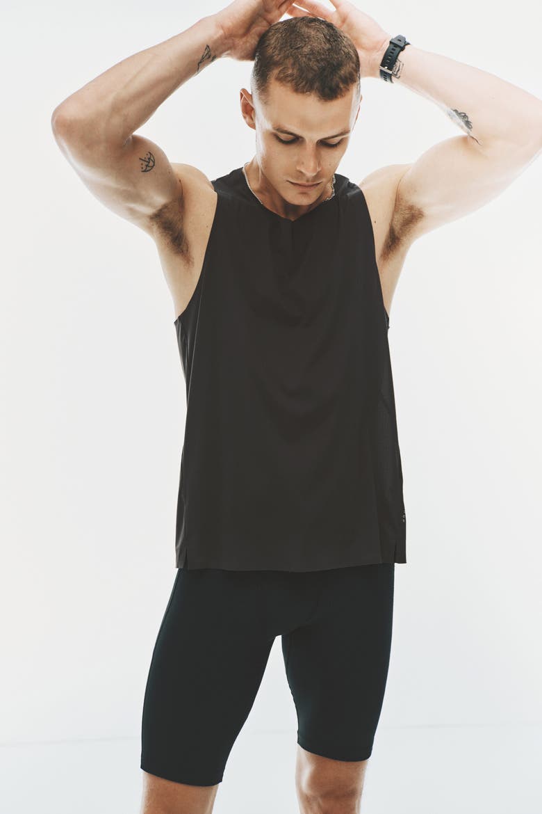 Cooling Lightweight Running Vest Top, Main, color, Dark gray