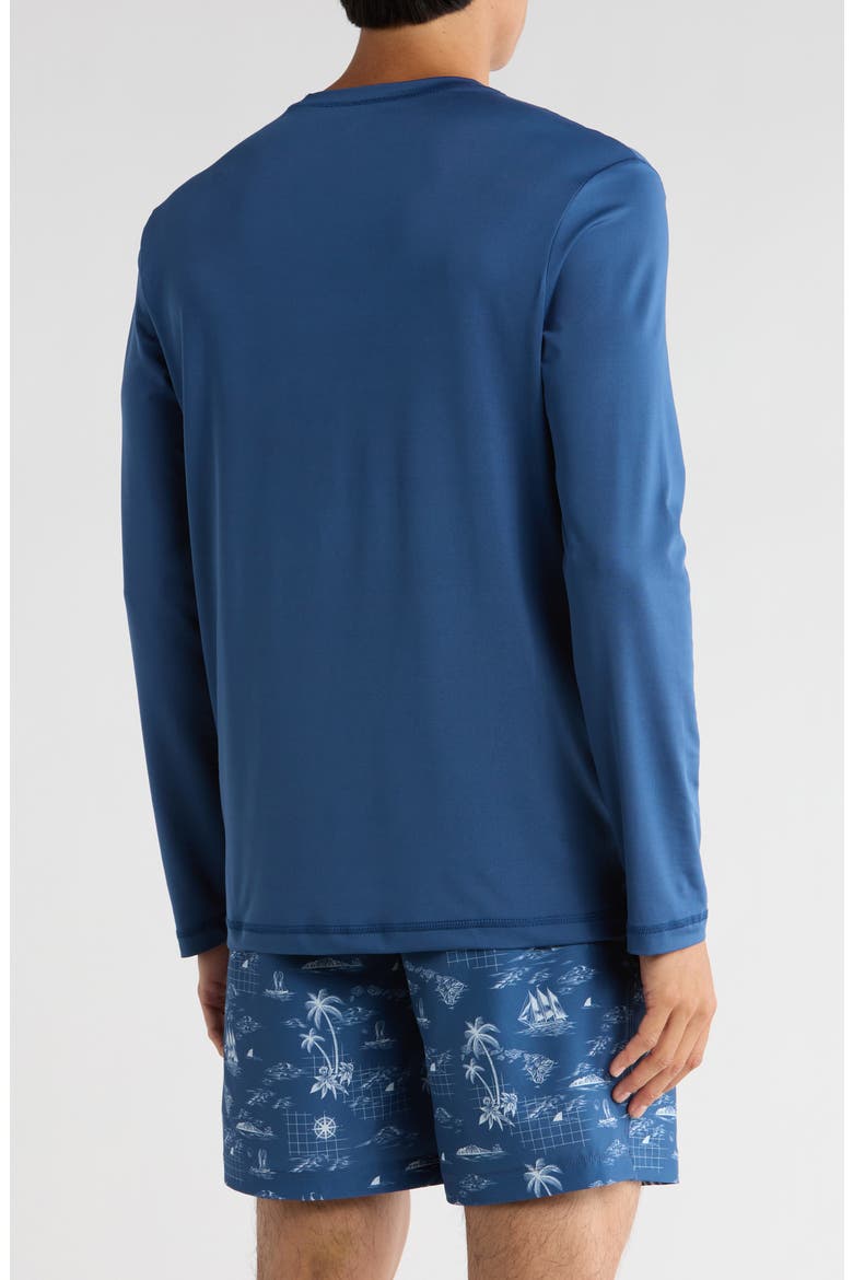 Long Sleeve UPF 50+ T-Shirt, Alternate, color, BLUE/ BROWN