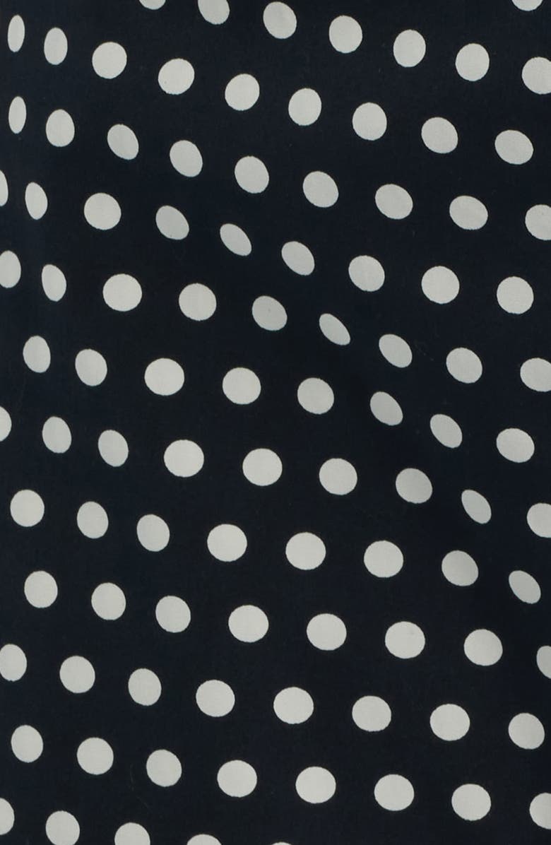 FRAME The Polka Dot Sleeveless Crop Shirt, Alternate, color, Black Multi