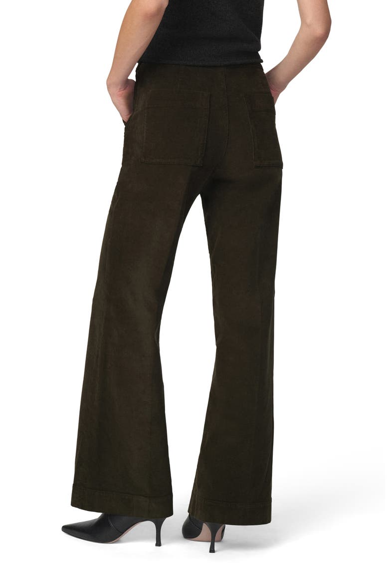 The Corduroy Side Zip Wide Leg Pants, Alternate, color, OLIVE
