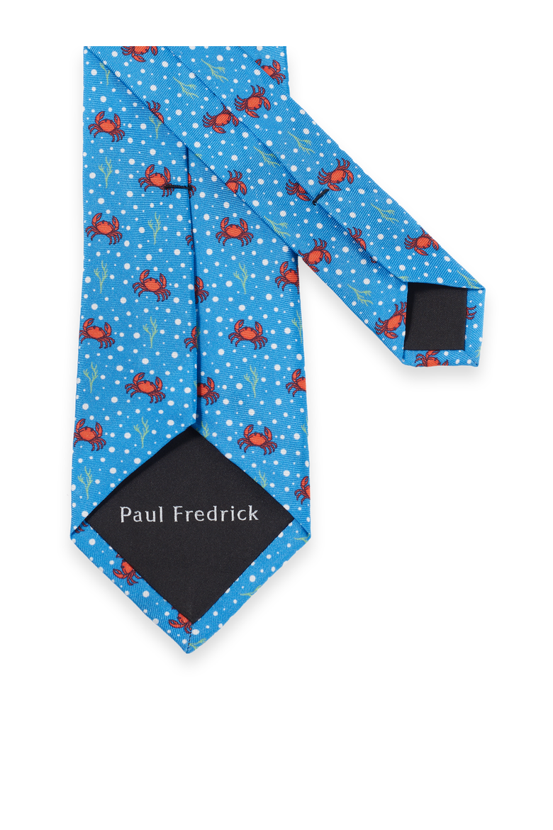 Patterned Woven Silk Tie, Alternate, color, Light Blue Multi