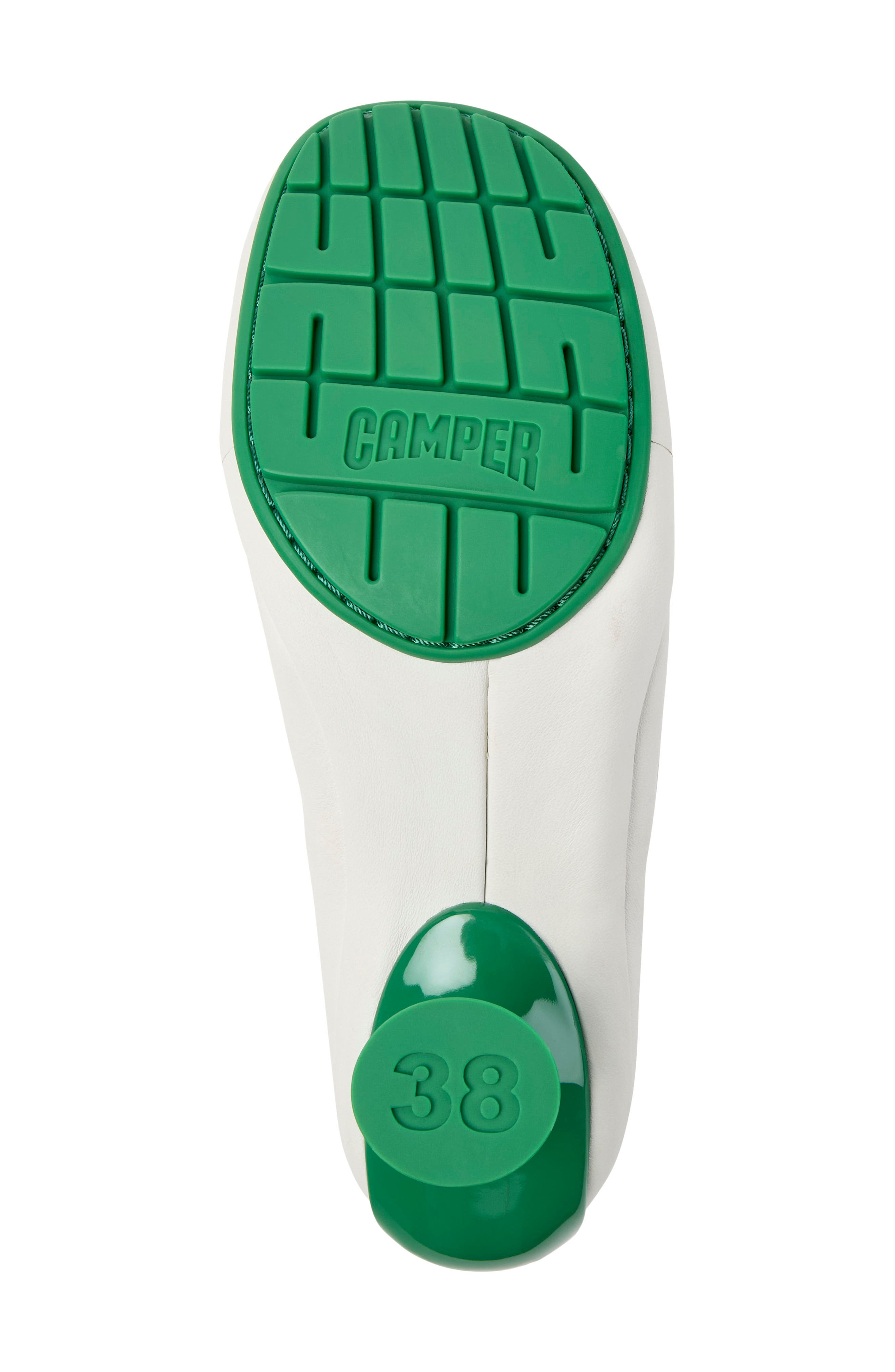 Twins Leather Pump, Alternate, color, WHITE NATURAL