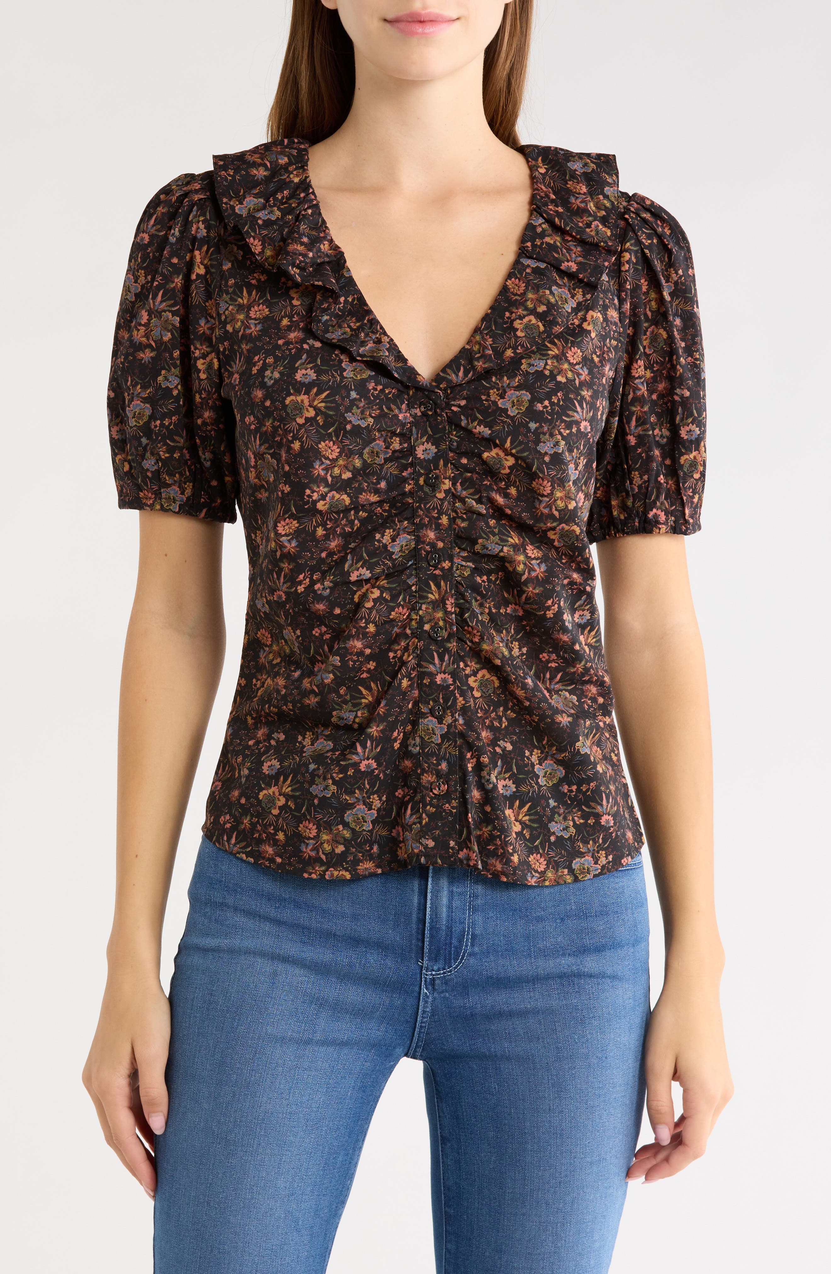 Adara Ruffled Neck Top
