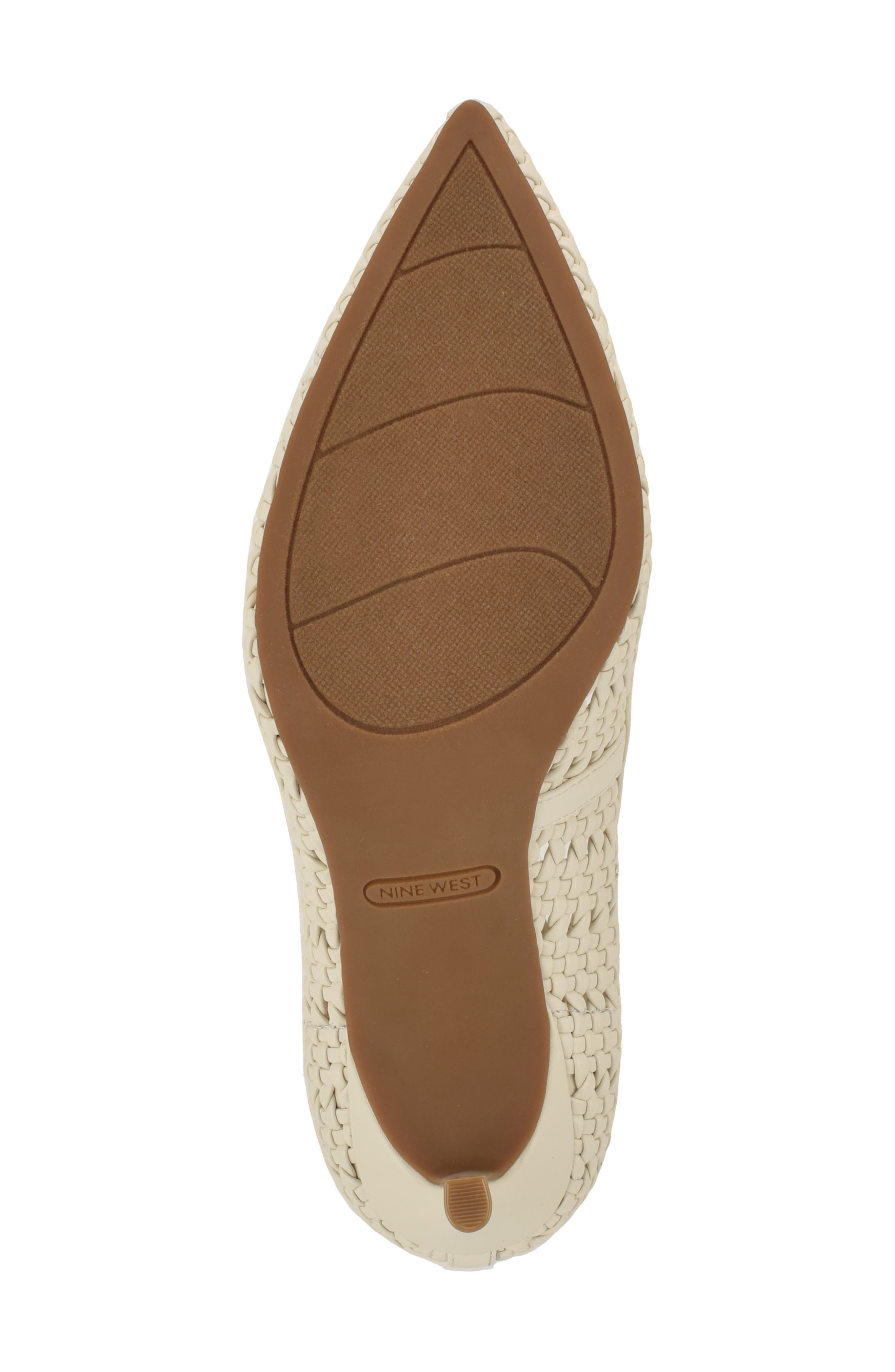 Elbeew Pointed Toe Pump, Alternate, color, CHIC CREAM WOVEN