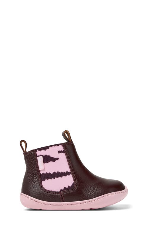 Camper Kids' Peu Cami First Walker Chelsea Boot In Burgundy
