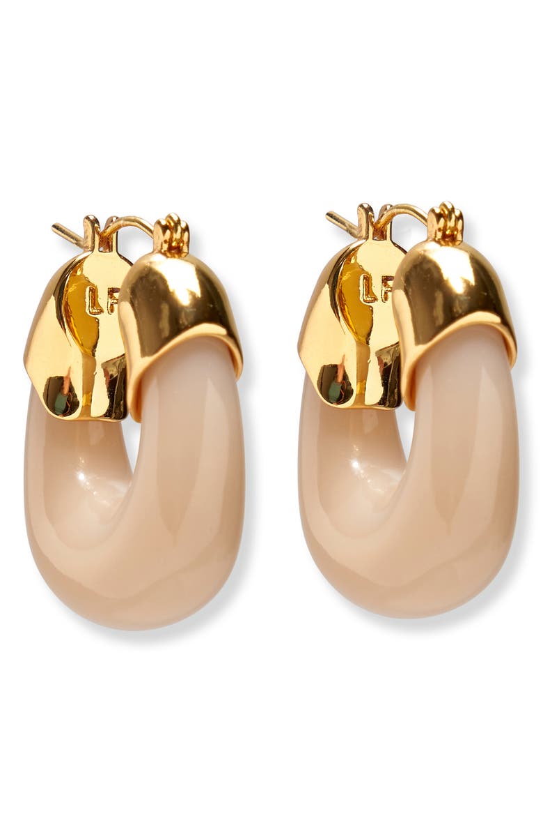 Lizzie Fortunato Mini Resin Hoop Earrings, Main, color, 