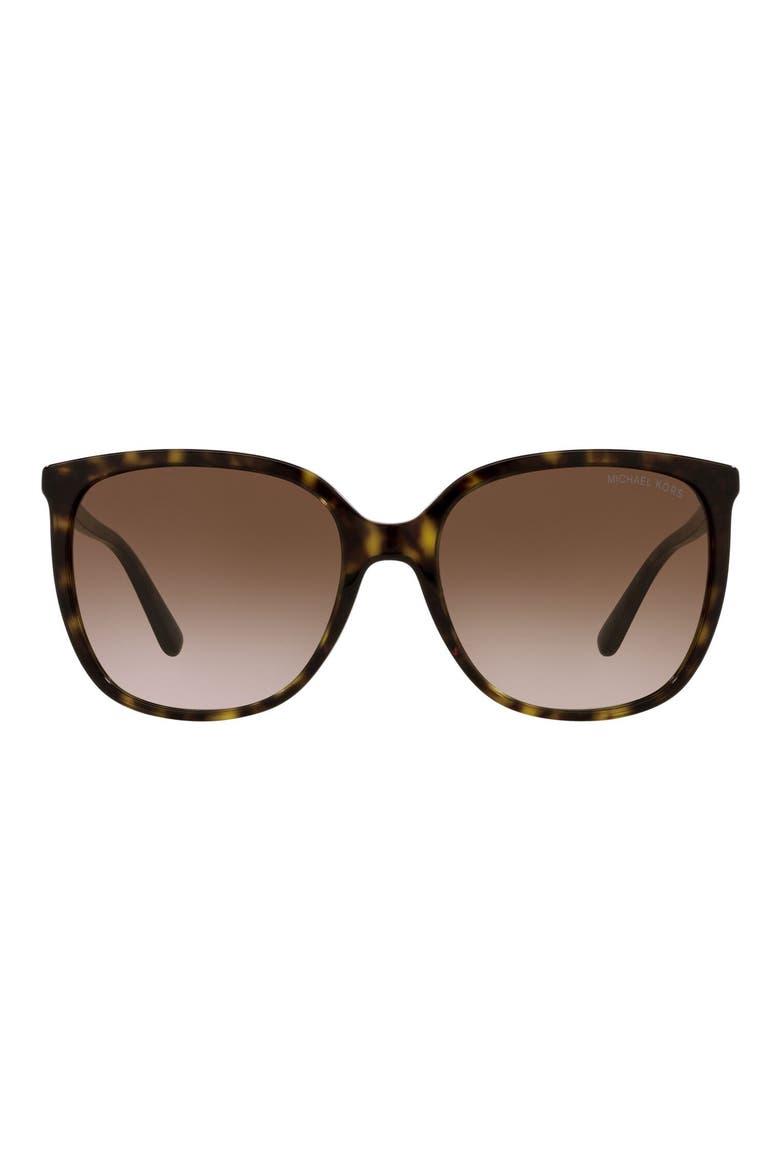 57mm Gradient Cat Eye Sunglasses, Main, color, DARK TORT