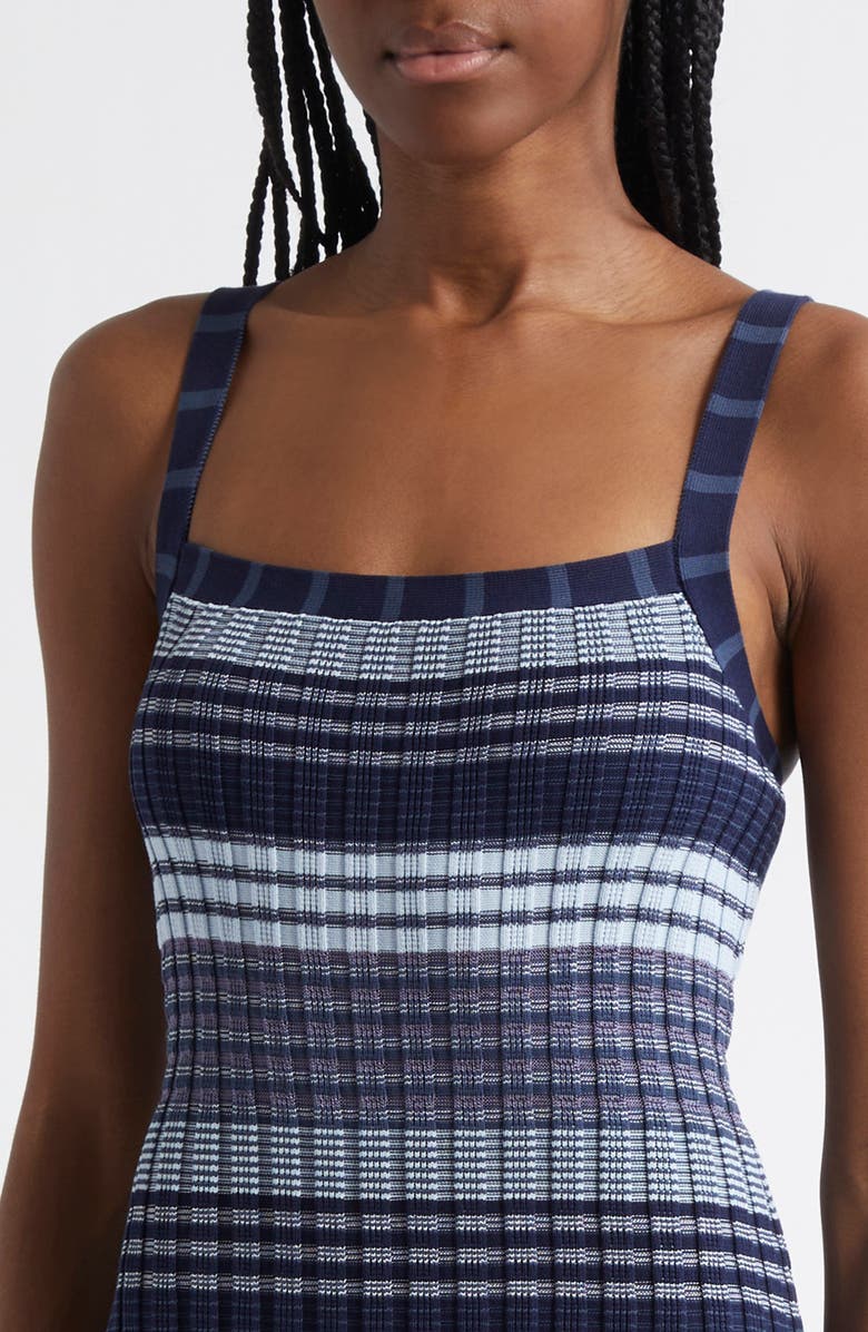 Ramy Brook Cheval Stripe Sweater Dress, Alternate, color, Navy Stripe