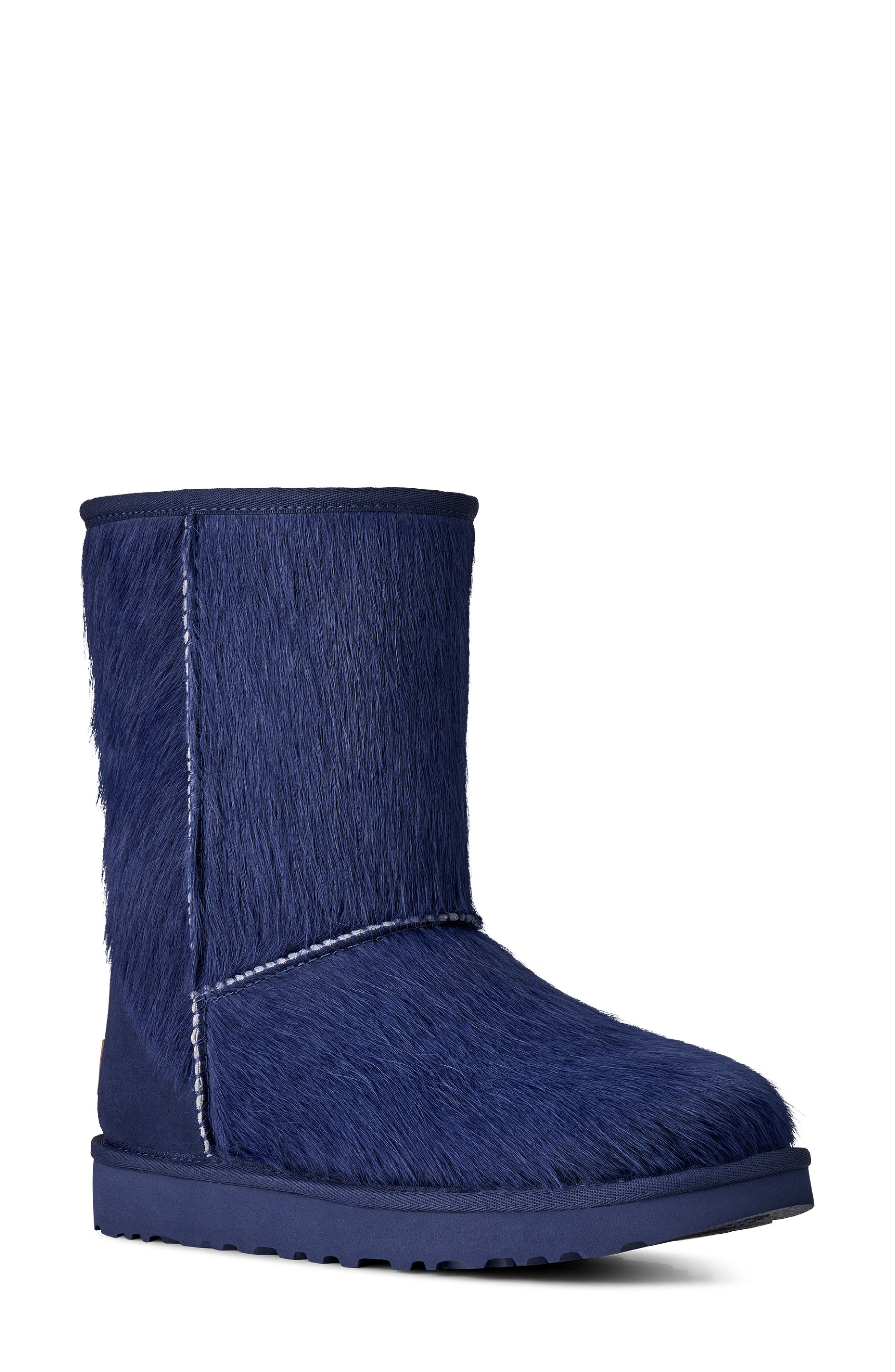 Classic Short Genuine Calf Hair Boot, Main, color, HIGH-VOLTAGE BLUE