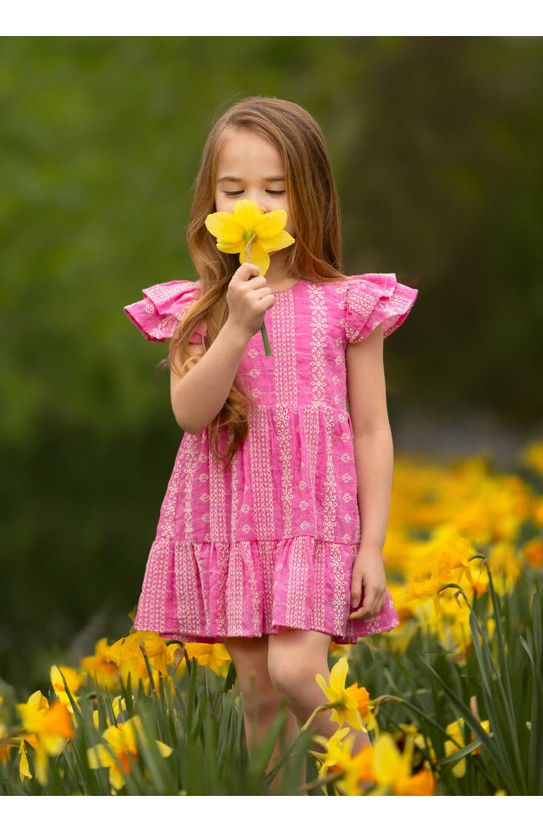 Mabel + Honey Pinkalicious Short Sleeve Dress, Alternate, color, Pink