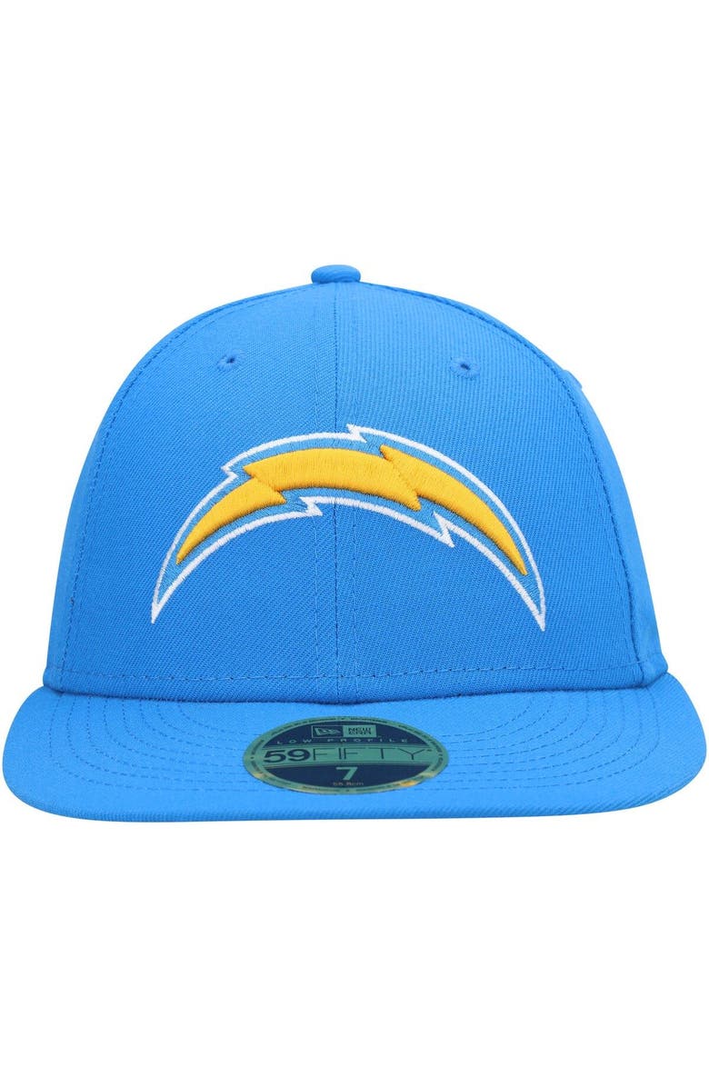 New Era Men's New Era Powder Blue Los Angeles Chargers Logo Omaha Low Profile 59FIFTY Fitted Hat, Alternate, color, 
