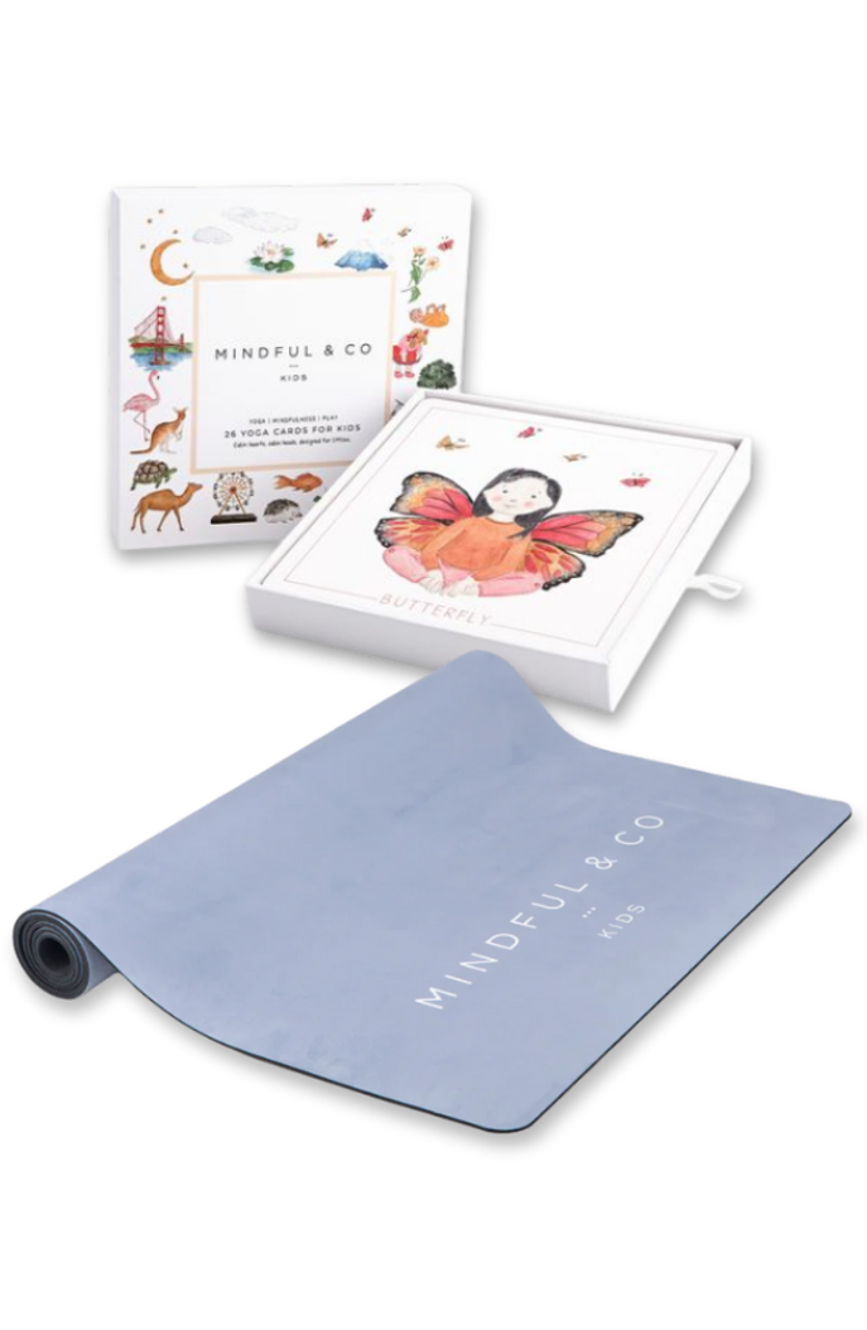 Mindful & Co Kids Beginner Yoga Bundle, Main, color, Coal