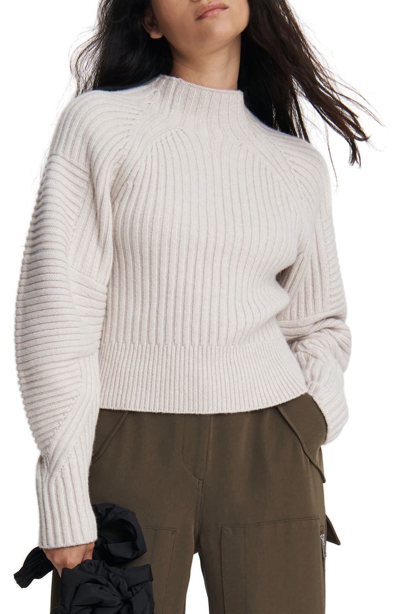 rag & bone Oakes Mock Neck Merino Wool Sweater, Main, color, 