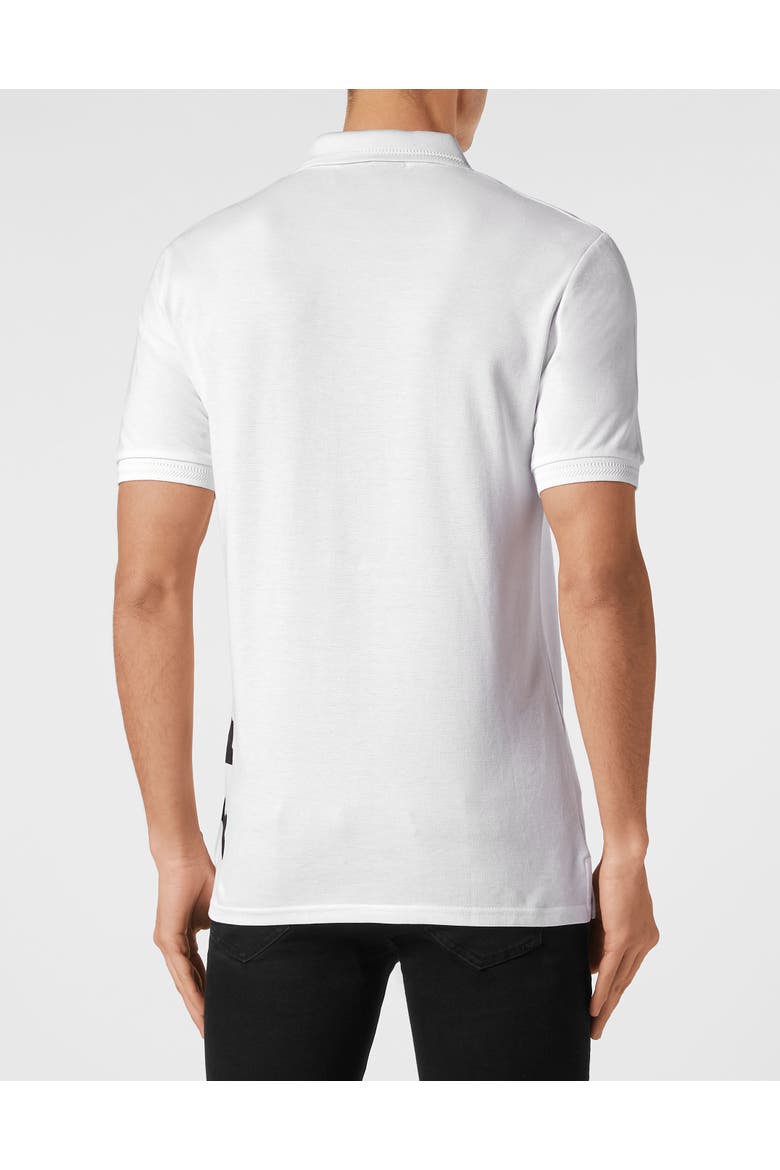 Polo Shirt Skull&Bones Men, Alternate, color, white