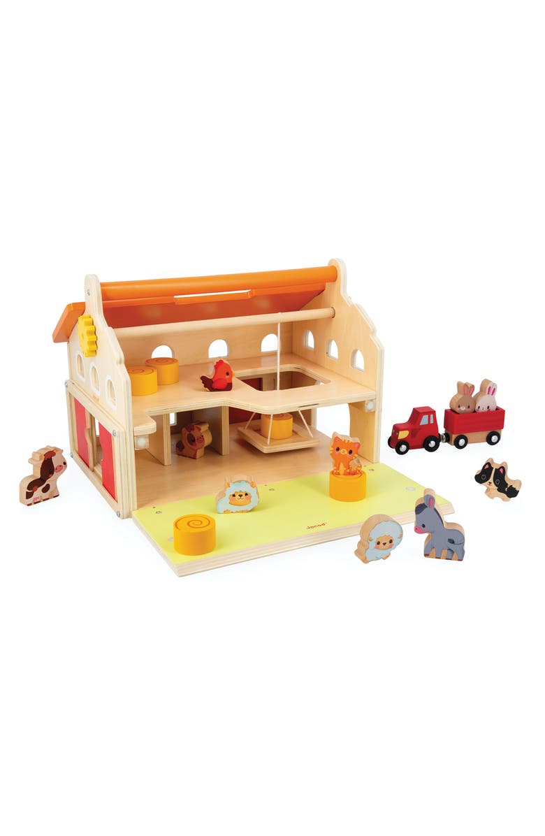 Janod My First Farm Play Set, Main, color, Brown