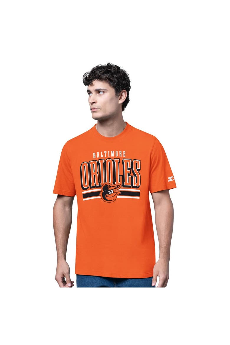 Men's Starter  Heather Gray/Orange Baltimore Orioles Two-Pack Long Sleeve & Short Sleeve T-Shirt Set, Alternate, color, Orange
